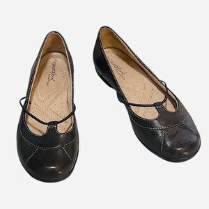 Naturalizer Natural Soul Brown Neutral Leather Women's T Strap Maryjane Shoes 7